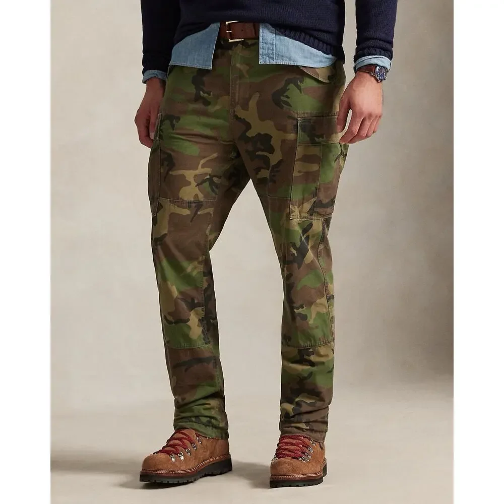 Polo Ralph Lauren Mens 46B Canvas Pants Classic Fit Ripstop Utility Camouflage